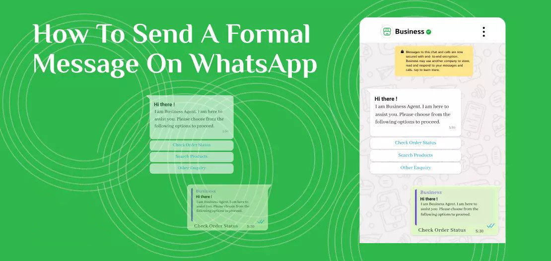 How to a Send Formal Message on WhatsApp?